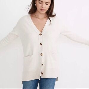 Madewell Cream Cardigan Sweater